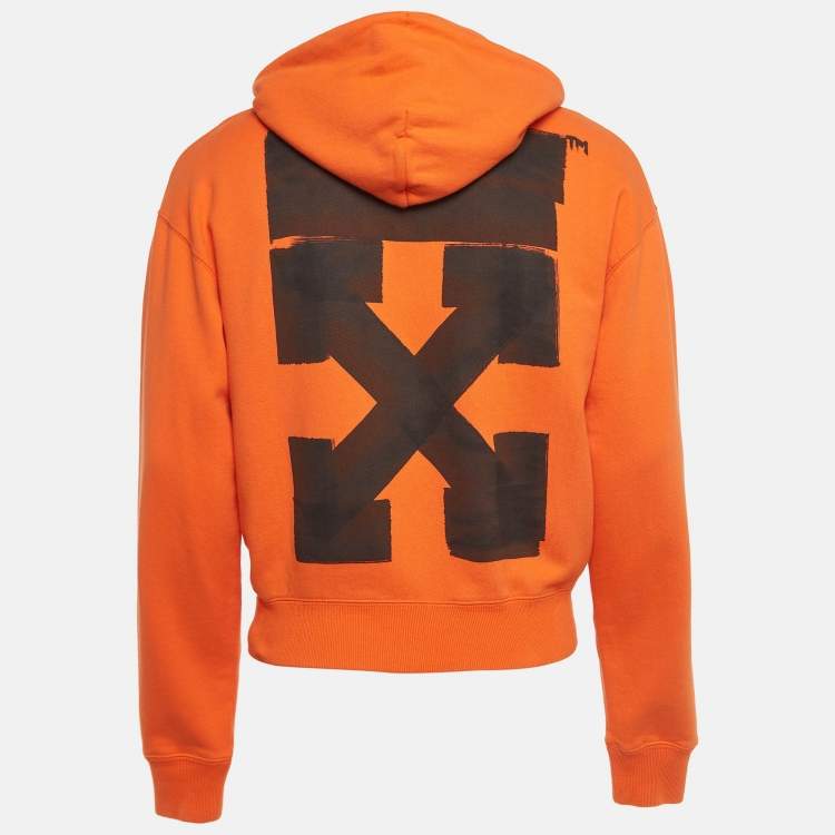 Orange hoodie sale off white