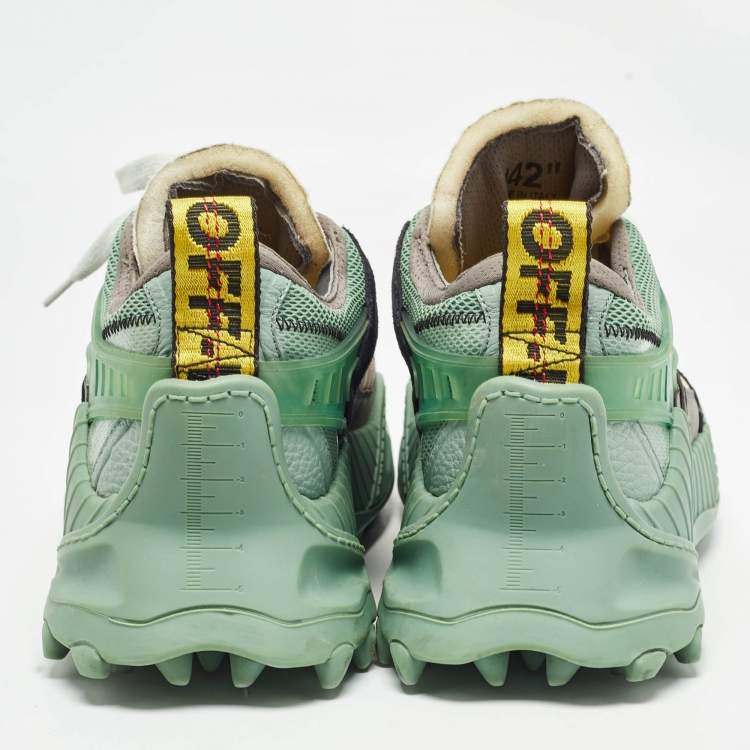 Pre Owned Off-White Multicolor Mesh and Nubuck Leather Odsy-1000 Sneakers Size 42