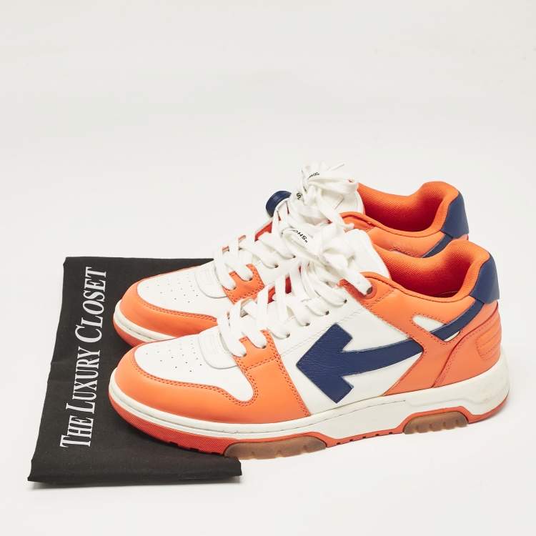 Pre Owned Off-White Multicolor Leather Out Of Office Lace Up Sneakers Size 42