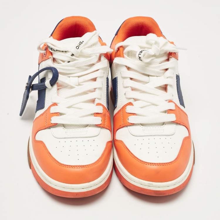 Pre Owned Off-White Multicolor Leather Out Of Office Lace Up Sneakers Size 42
