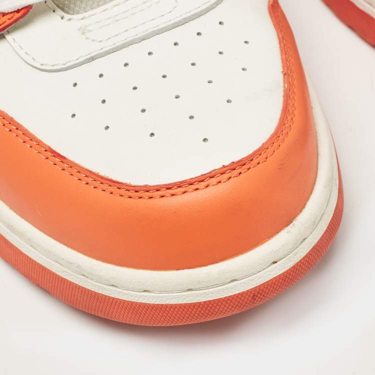 Pre Owned Off-White Multicolor Leather Out Of Office Lace Up Sneakers Size 42