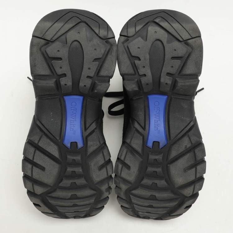Pre Owned Off-White Black Nylon and Suede Hiker Boots Size 39
