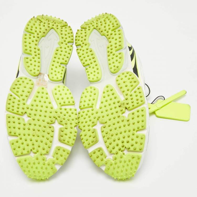 Pre Owned Off-White Multicolor Fabric and Leather Be Right Back Lace Up Sneakers Size 40