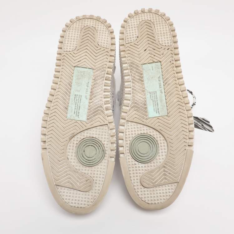 Pre Owned Off-White White Canvas Off Court 3.0 High Top Sneakers Size 39