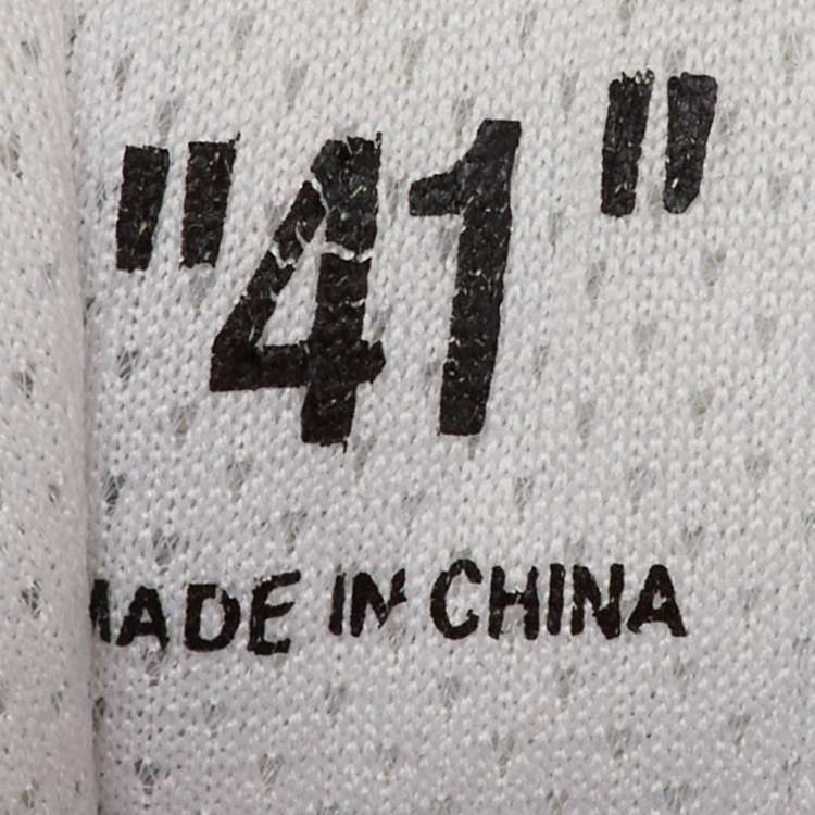 Pre Owned Off-White Multicolor Mesh and Leather Odsy 1000 Sneakers Size 41