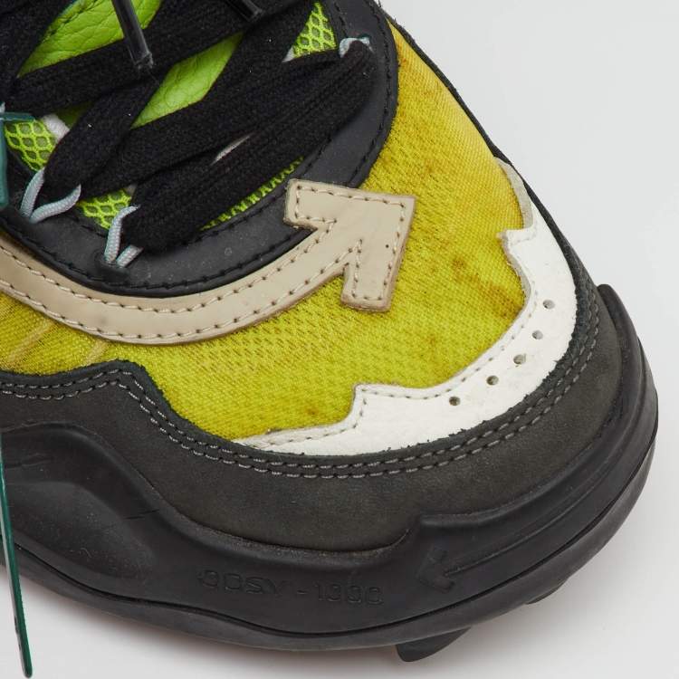 Pre Owned Off-White Multicolor Mesh and Leather Odsy 1000 Sneakers Size 41