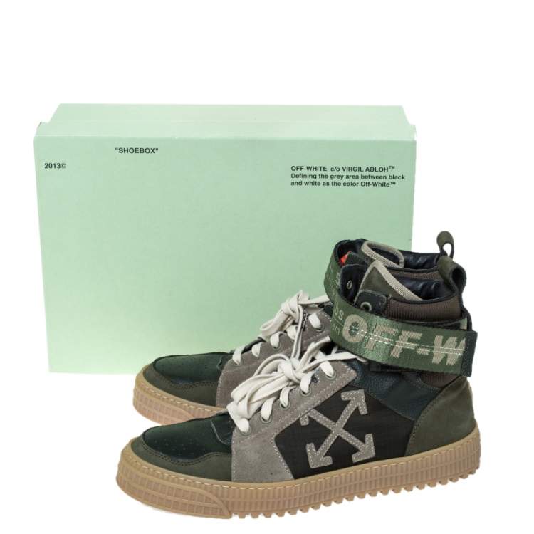 off white shoes high top black