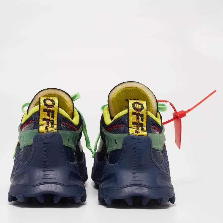 Pre Owned Off-White Multicolor Mesh and Leather Odsy 1000 Sneakers Size 43 