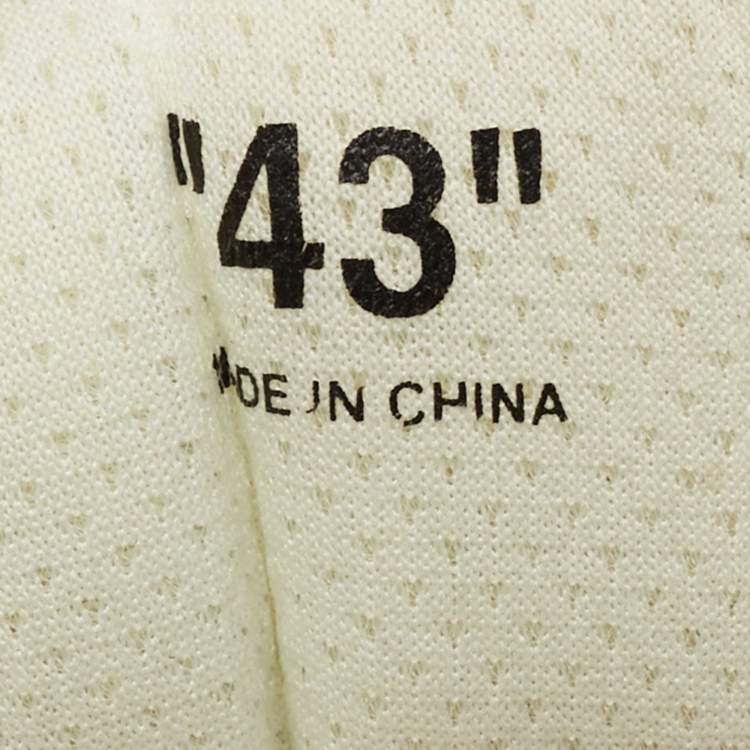 Pre Owned Off White Multicolor Leather and Mesh odsy 1000 Sneakers Size 43
