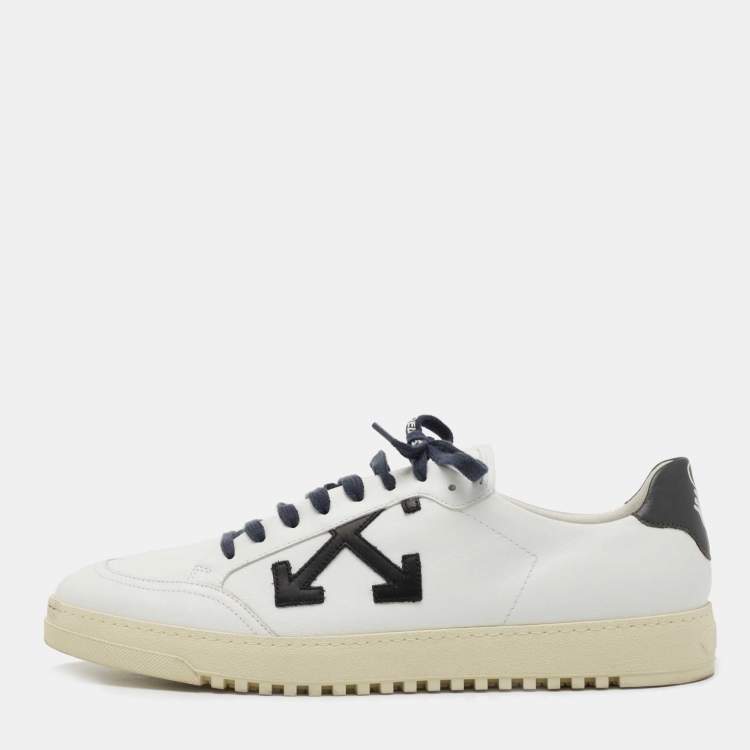 Off-White White Leather 2.0 Low Top Sneakers Size 45 Off-White | The Luxury  Closet