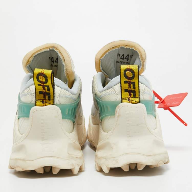 Pre Owned Off White Multicolor Mesh and Leather Odsy 1000 Sneakers Sneakers Size 44