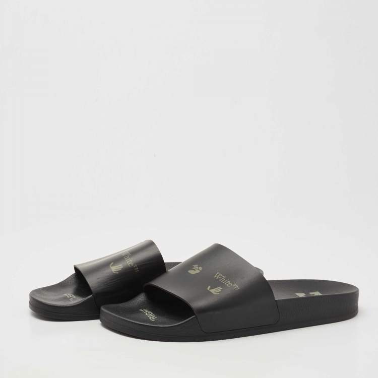 Leather discount pool slides