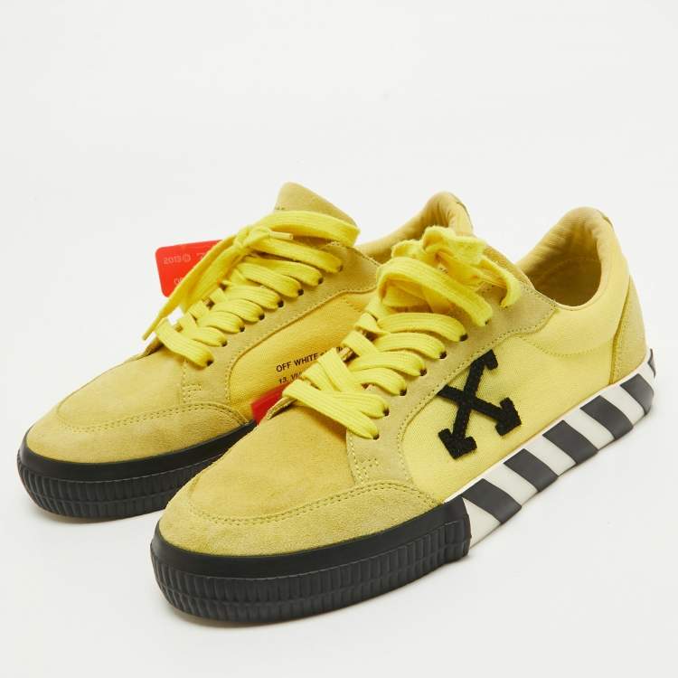 Off white low discount vulcanized sneakers yellow