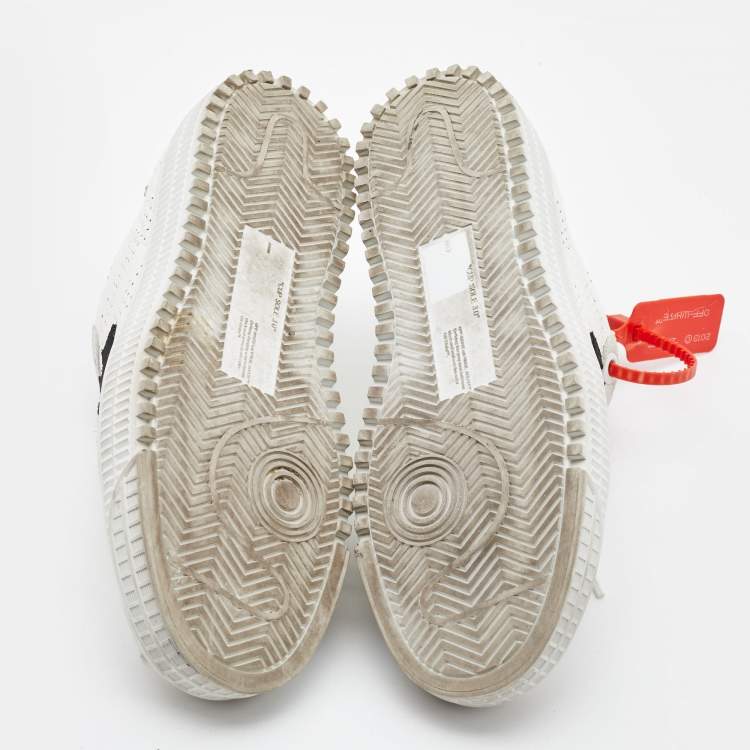 Pre Owned Off-White Leather and Suede -3-0-polo Sneakers Size 41