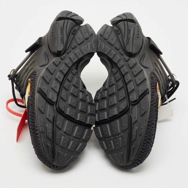 Pre Owned Off-White x Nike Black Mesh and Fabric Air Presto Sneakers Size 42.5