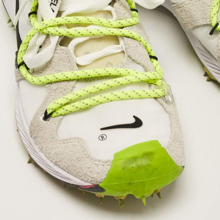 Pre Owned Off-White x Nike Multicolor Neoprene Suede Kiger 5 Cloth Lace Up Sneakers 42.5