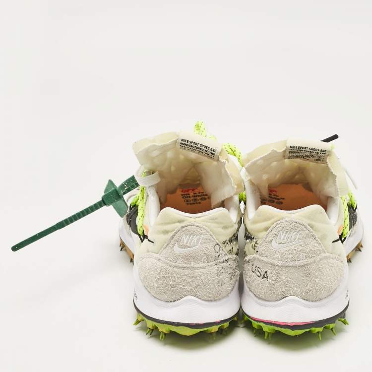 Pre Owned Off-White x Nike Multicolor Neoprene Suede Kiger 5 Cloth Lace Up Sneakers 42.5