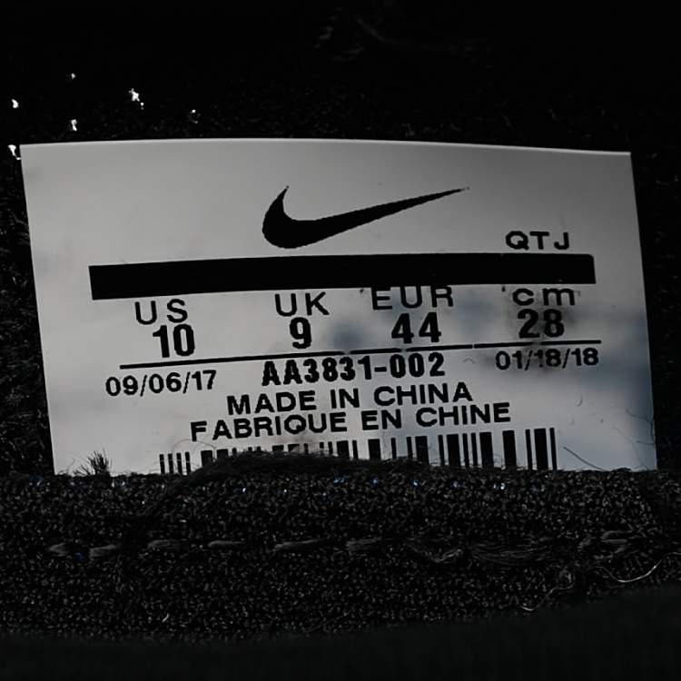 Pre Owned Off-White x Nike Black Fabric and Suede Air Max 90 Sneakers Size 44