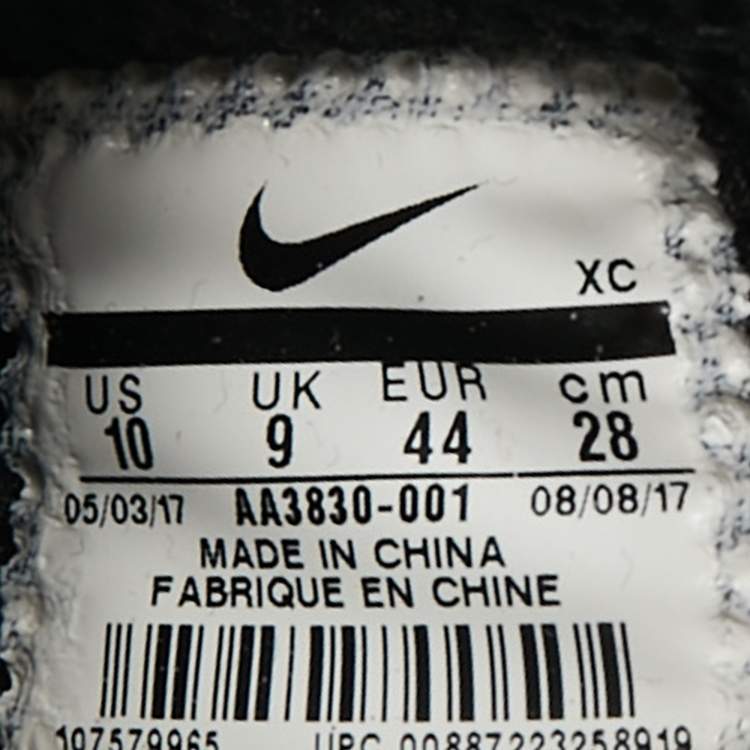 Pre Owned Off-White x Nike Black Mesh and Fabric Air Presto Sneakers Size 44