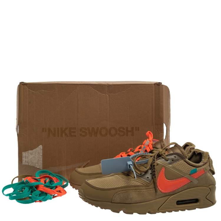 what laces come with off white air max 90 desert ore