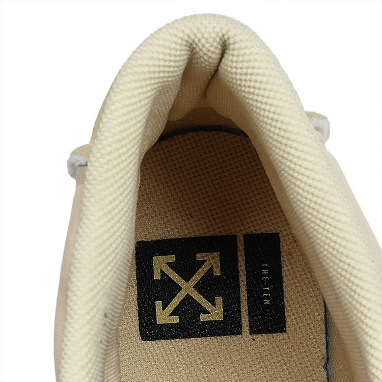 Pre Owned Off-White x Nike Beige Mesh And Leather Mid Blazer High Top Sneakers Size 47.5