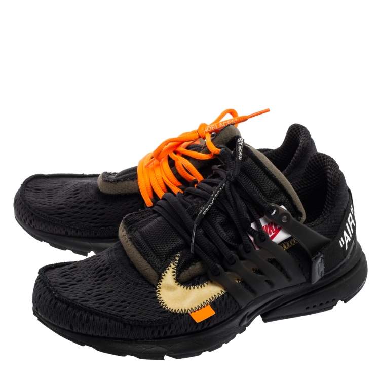 Pre Owned Off White x Nike Black Mesh Fabric The 10 Nike Air Presto Sneakers Size 41