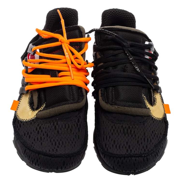 Pre Owned Off White x Nike Black Mesh Fabric The 10 Nike Air Presto Sneakers Size 41