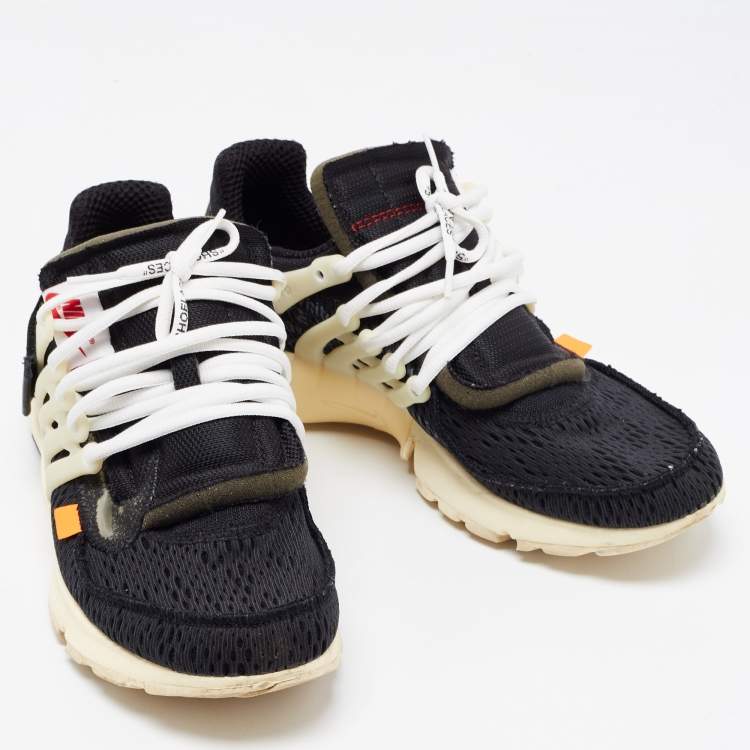 Pre Owned Off-White x Nike Black Mesh The Ten Air Presto Sneakers Size 41