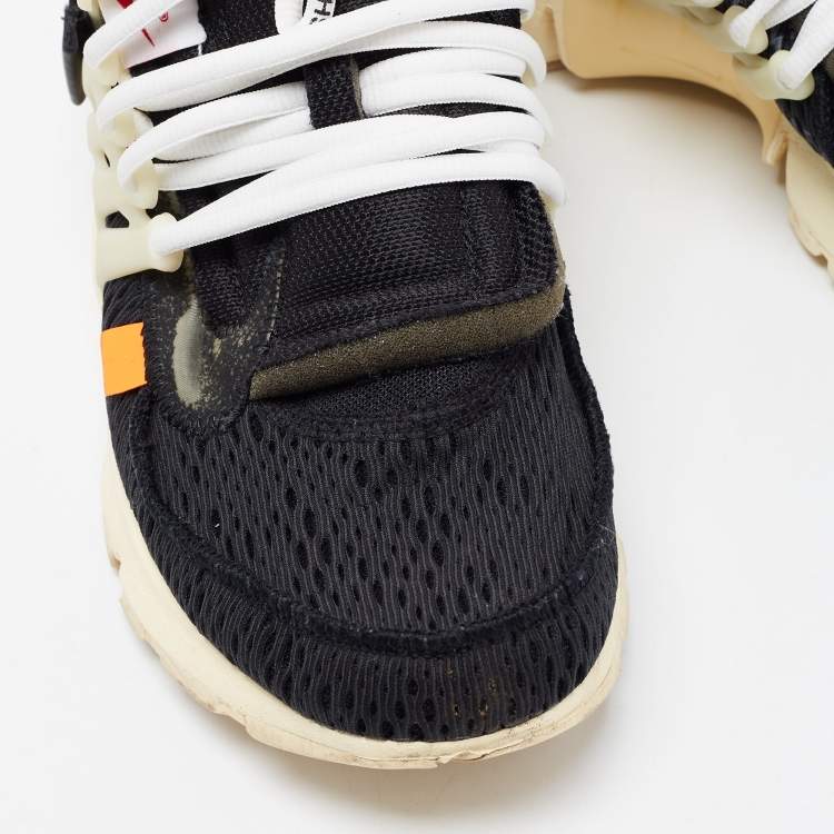 Pre Owned Off-White x Nike Black Mesh The Ten Air Presto Sneakers Size 41