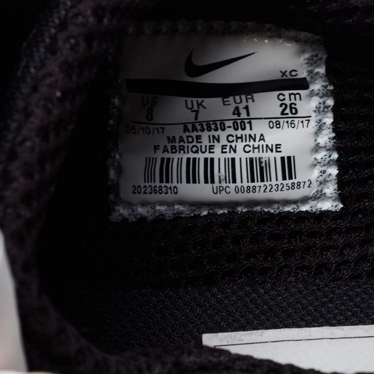 Pre Owned Off-White x Nike Black Mesh The Ten Air Presto Sneakers Size 41