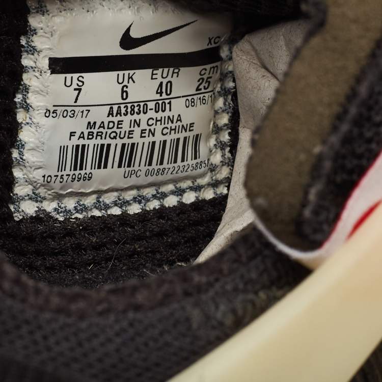 Pre Owned Off-White x Nike Black Fabric Air Presto Sneakers Size 40