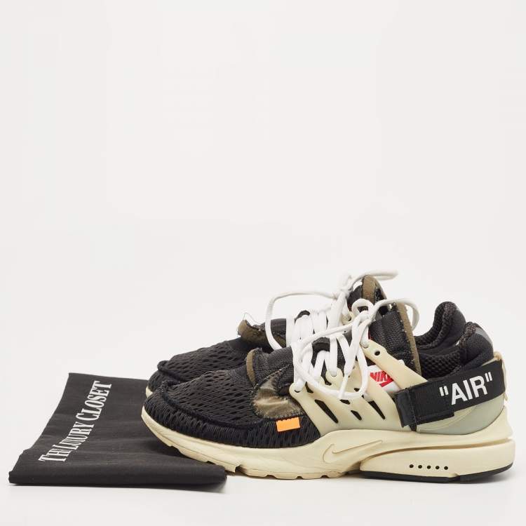 Pre Owned Off-White x Nike Black Fabric Air Presto Sneakers Size 40