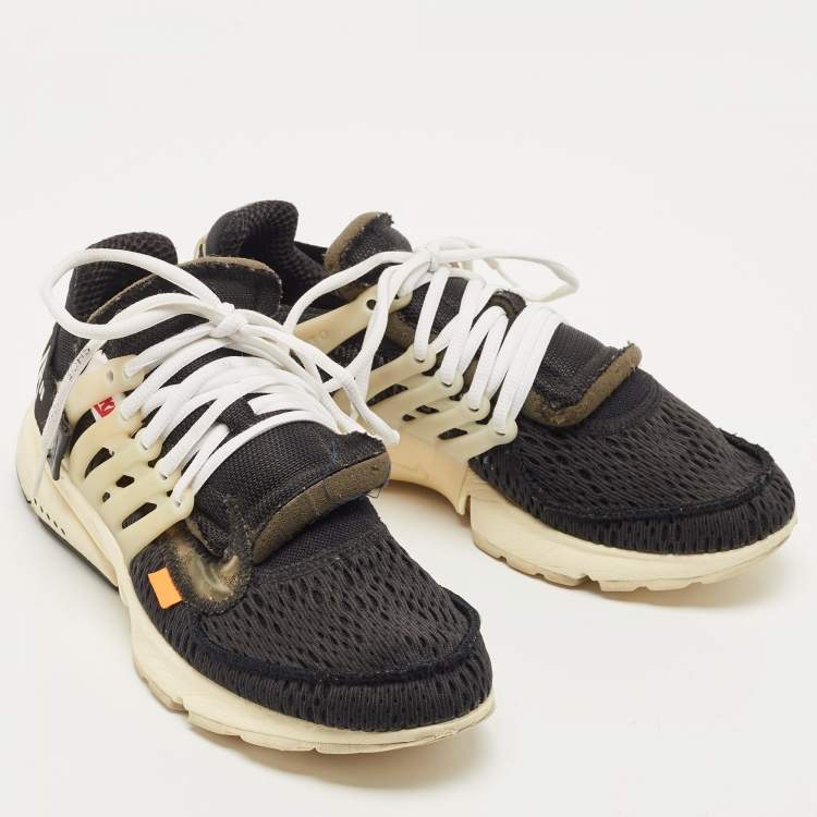 Pre Owned Off-White x Nike Black Fabric Air Presto Sneakers Size 40