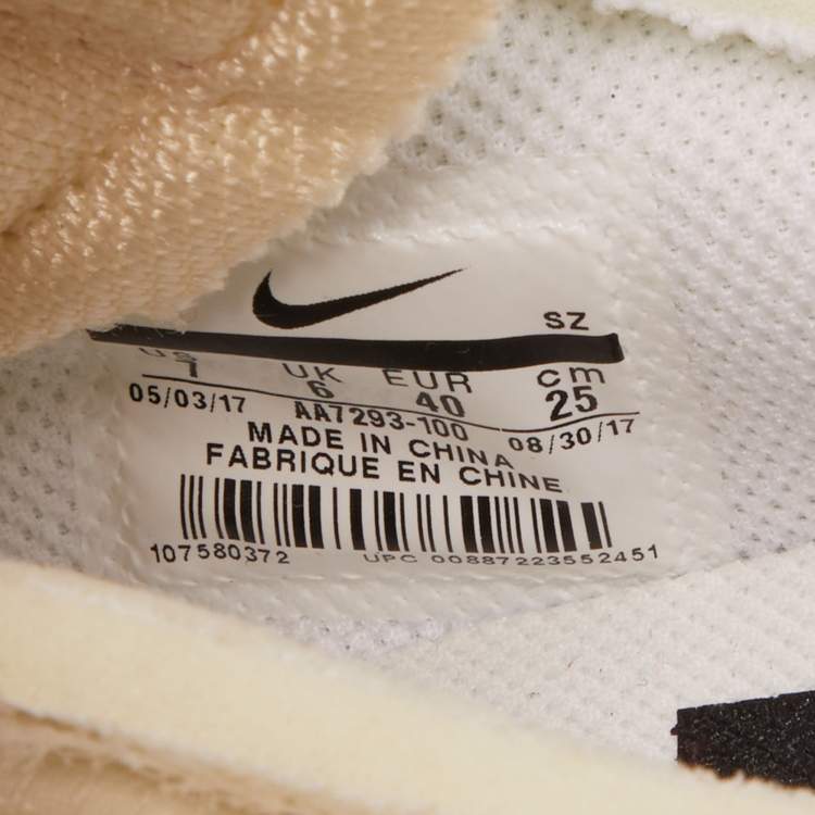 Pre Owned Off-White x Nike Off White Suede and Leather The 10 Air Max 90 Sneakers Size 40