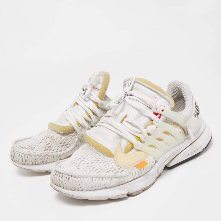Nike x Off White White Fabric Air Presto Low Trainers Sneakers