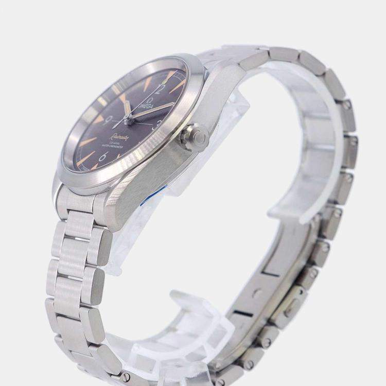 Pre Owned Omega Black Stainless Steel Seamaster 220.10.40.20.01.001 Automatic Men's Wristwatch 40 mm