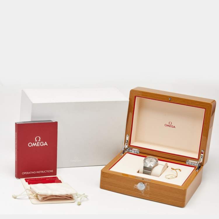 Pre Owned Omega Constellation 123.10.35.60.02.001 Silver Dial Stainless Steel Men's Wristwatch 35 mm