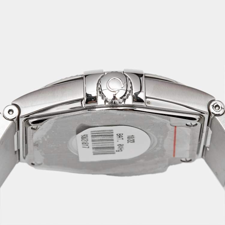 Pre Owned Omega Constellation 123.10.35.60.02.001 Silver Dial Stainless Steel Men's Wristwatch 35 mm