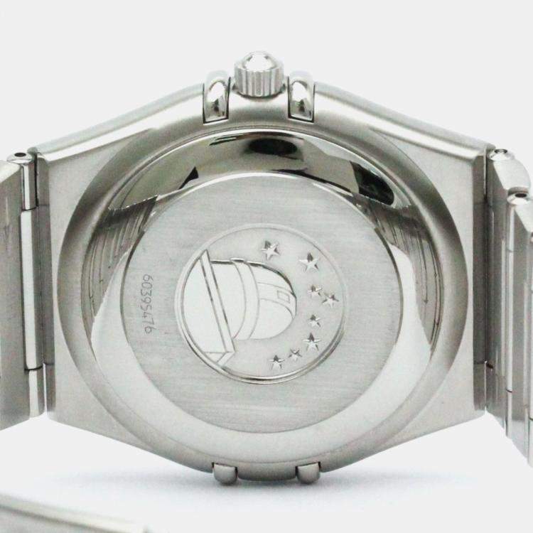 Pre Owned Omega Silver Stainless Steel Constellation Automatic Men's Wristwatch 36 mm