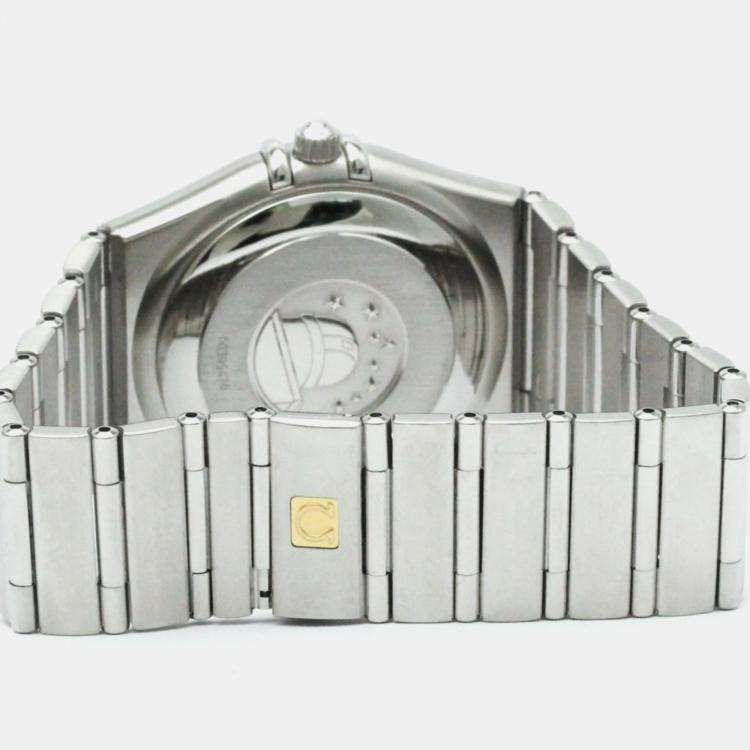 Pre Owned Omega Silver Stainless Steel Constellation Automatic Men's Wristwatch 36 mm