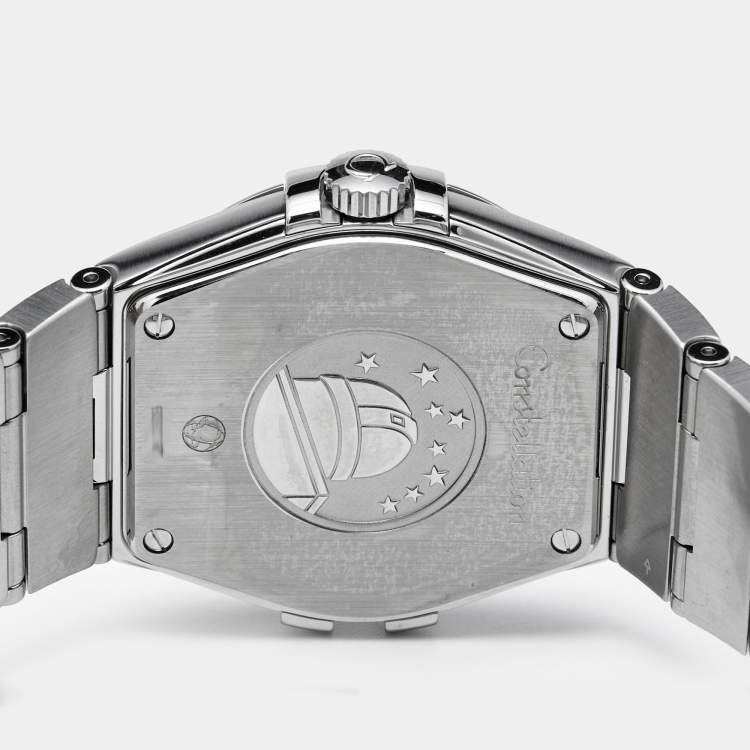 Pre Owned Omega Silver Stainless Steel Constellation 123.10.35.60.02.001 Men's Wristwatch 35 mm