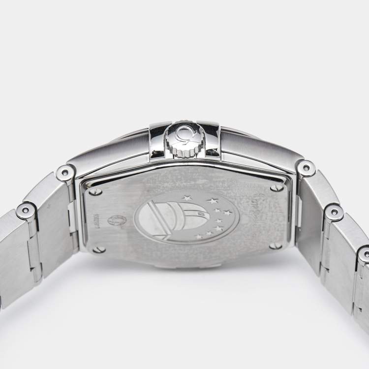 Pre Owned Omega Silver Stainless Steel Constellation 123.10.35.60.02.001 Men's Wristwatch 35 mm