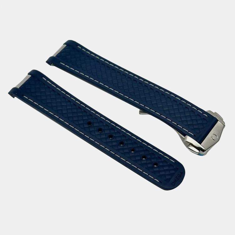 Pre Owned Omega Blue Stainless Steel Seamaster 522.12.41.21.03.001 Automatic Men's Wristwatch 41 mm