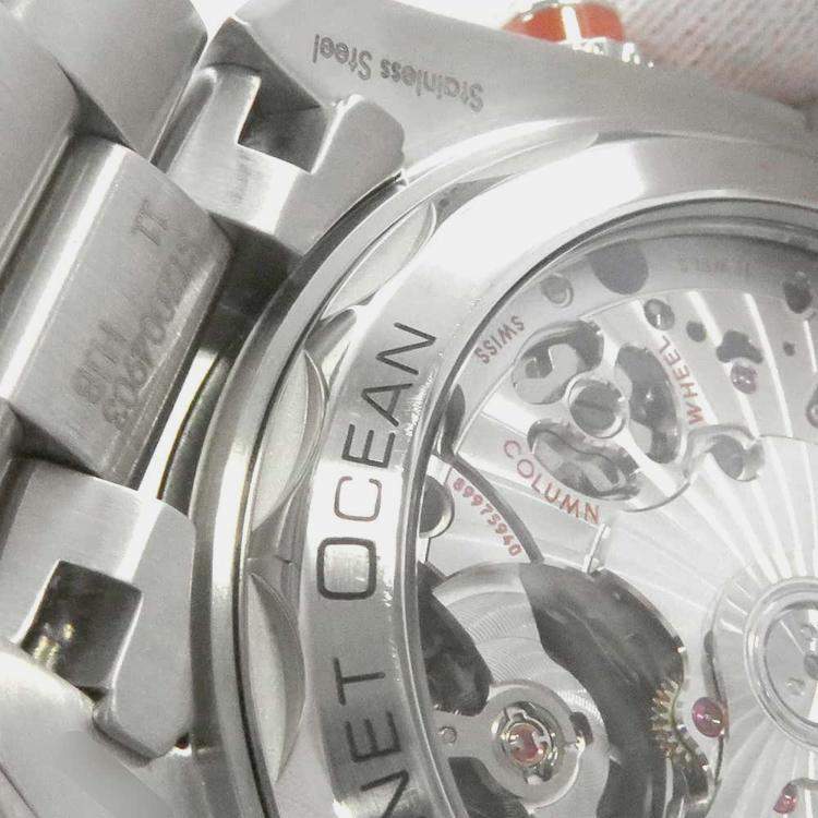 Pre Owned Omega Grey Stainless Steel Seamaster Planet Ocean 215.30.46.51.99.001 Automatic Men's Wristwatch 45.5 mm