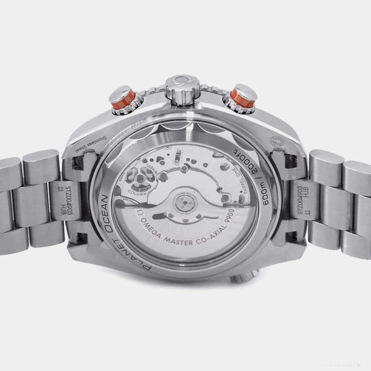 Pre Owned Omega Grey Stainless Steel Seamaster Planet Ocean 215.30.46.51.99.001 Automatic Men's Wristwatch 45.5 mm