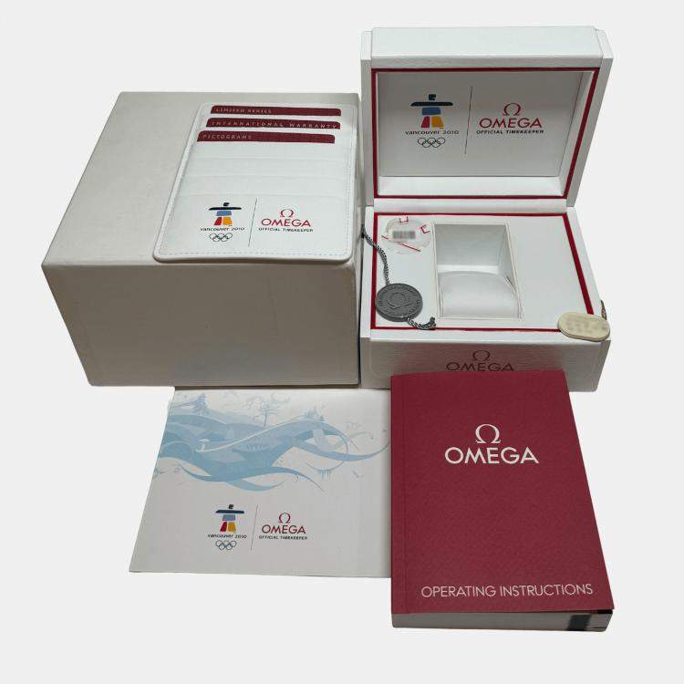 Pre Owned Omega Specialities Olympic Collection Vancouver 2010 Limited Edition Seamaster Diver 300M 212.30.36.20.04.001 36.25 mm Automatic Men's Wristwatch 36.25MM