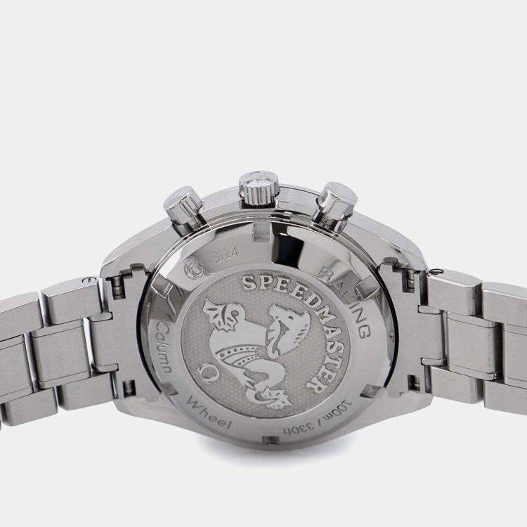 Pre Owned Omega Black Stainless Steel Speedmaster 326.30.40.50.01.002Automatic Men's Wristwatch 40mm