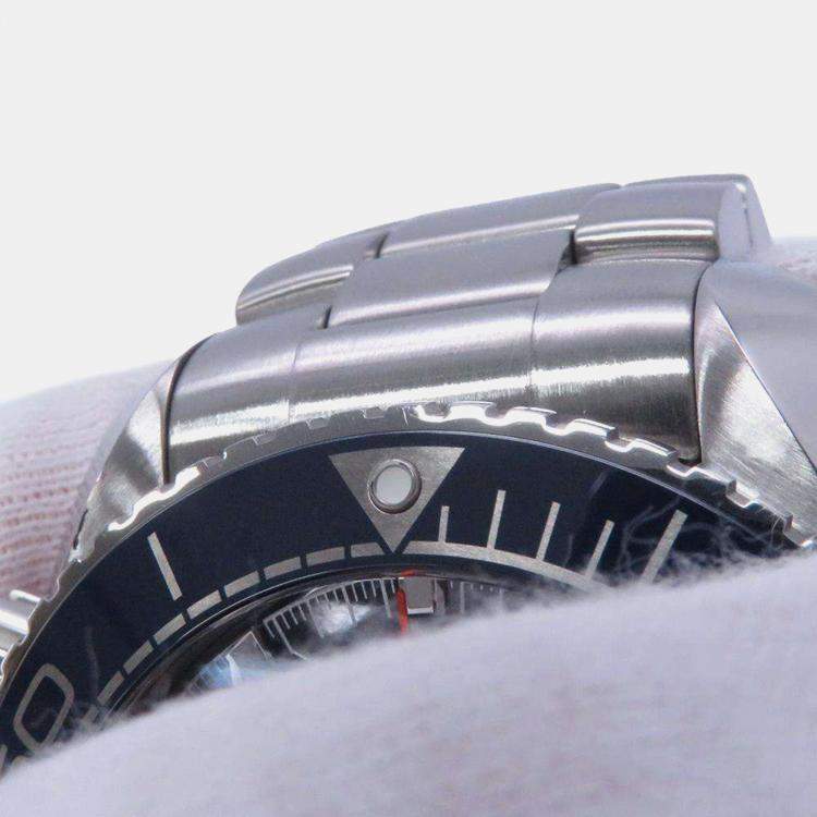 Pre Owned Omega Blue Stainless Steel Seamaster Planet Ocean 215.30.46.51.03.001 Automatic Men's Wristwatch 45.5mm