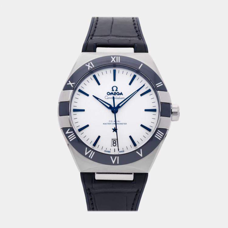 Pre Owned Omega Constellation 131.33.41.21.04.001 Automatic White Stainless Steel Men’s Wristwatch 41mm