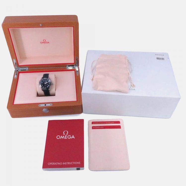 Pre Owned Omega Seamaster Planet Ocean 232.92.38.20.03.001 Automatic Blue Stainless Steel Men's Wristwatch 37.5 mm